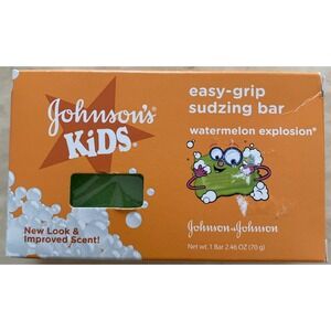 Johnson's Kids Easy Grip‎ Sudzing Soap Bar Watermelon Explosion 2.46oz